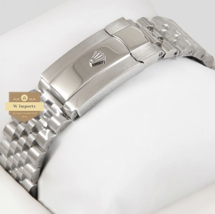 LATEST COLLECTION 41 SIVLER WITH GREY DIAL & GREEN ROMAN INDEX AUTOMATIC WATCH (RO LEX)