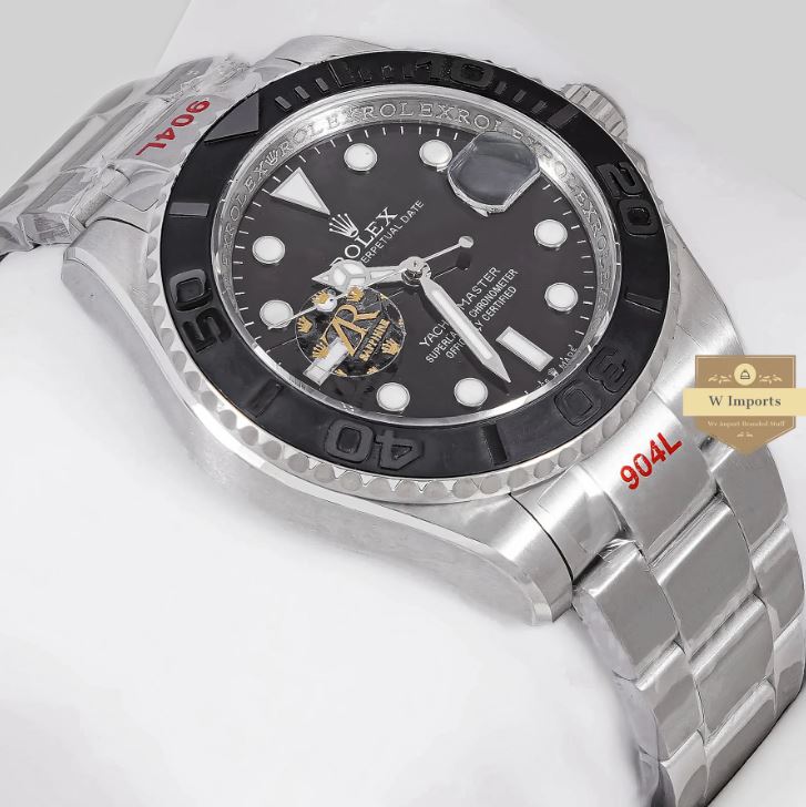 LATEST COLLECTION 42 SILVER WITH BLACK DIAL AUTOMATIC WATCH (RO LEX)