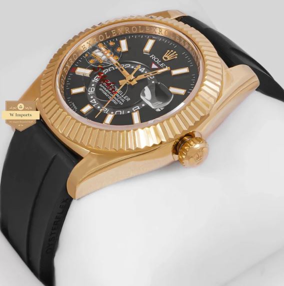 LATEST COLLECTION 42 YELLOW GOLD CASE WITH BLACK DIAL AUTOMATIC WATCH (RO LEX)