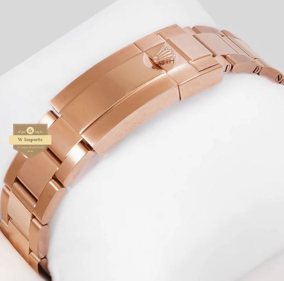 LATEST COLLECTION CHRONOGRAPH 40 RAINBOW EDITION ROSE GOLD WITH BLACK DIAL WATCH (RO LEX)