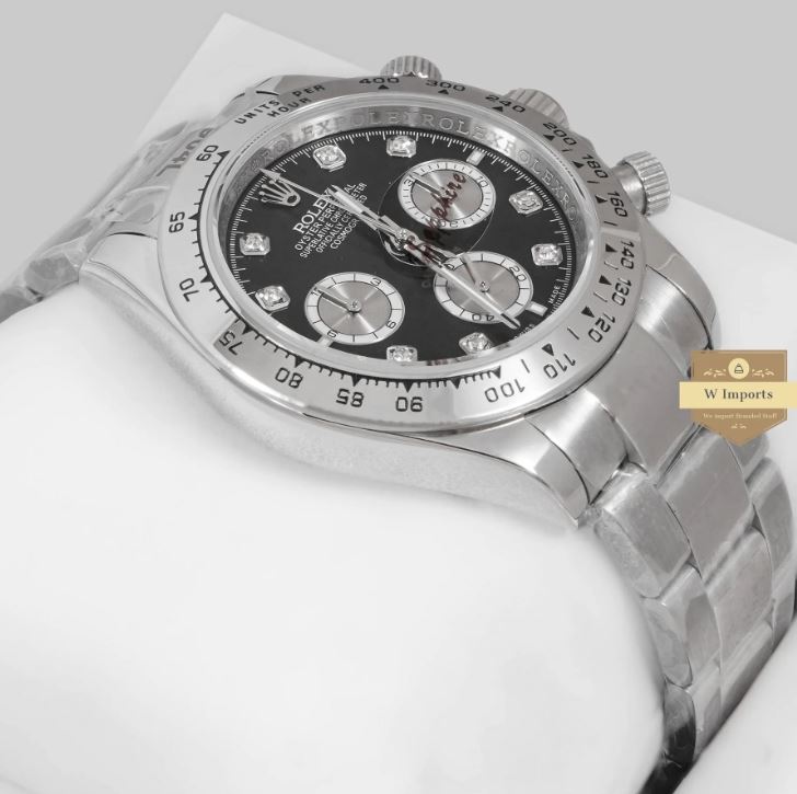 LATEST COLLECTION CHRONOGRAPH 40 SILVER WITH BLACK DIAL WATCH (RO LEX)