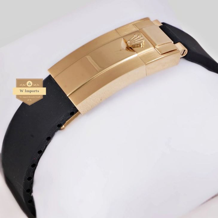 LATEST COLLECTION CHRONOGRAPH 40 YELLOW GOLD CASE WITH RAINBOW STONE BEZEL & DIAL WATCH (RO LEX)