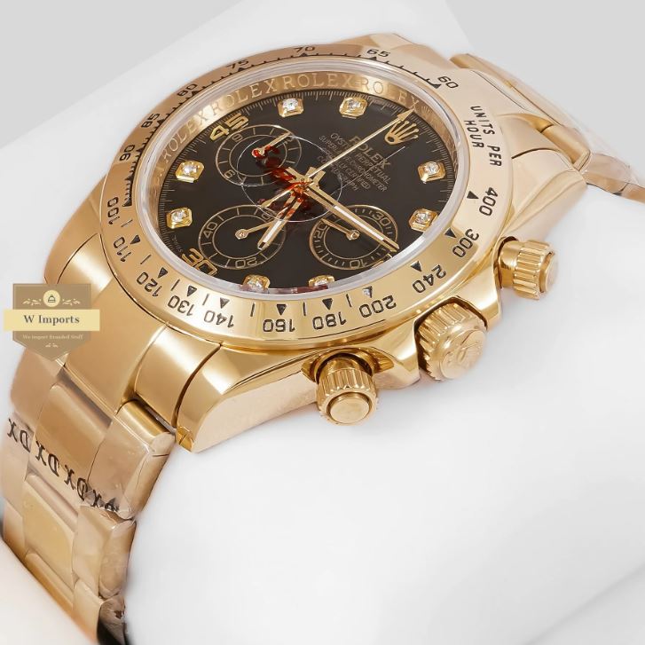 LATEST COLLECTION CHRONOGRAPH 40 YELLOW GOLD WITH BLACK DIAL WATCH (RO LEX