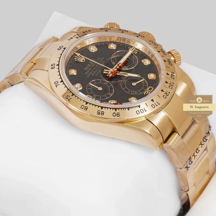 LATEST COLLECTION CHRONOGRAPH 40 YELLOW GOLD WITH BLACK DIAL WATCH (RO LEX