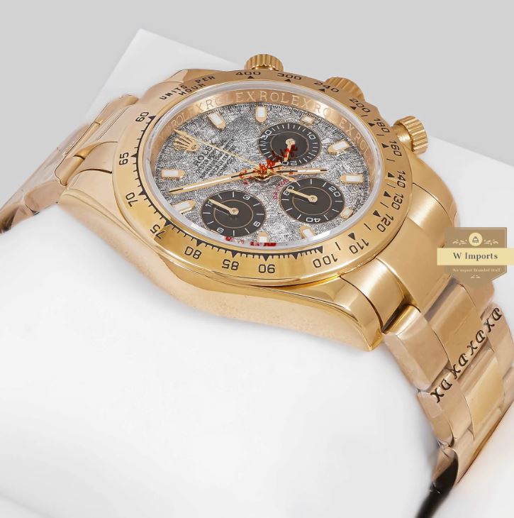 LATEST COLLECTION CHRONOGRAPH 40 YELLOW GOLD WITH GREY MARBLE DIAL WATCH (RO LEX)