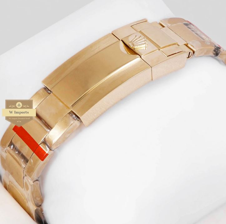 LATEST COLLECTION GMT 40 YELLOW GOLD WITH BLACK DIAL & BEZEL WATCH (RO LEX)