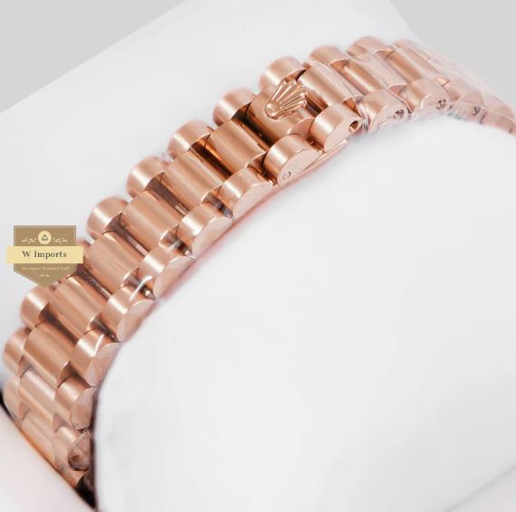 LATEST LADIES COLLECTION 31 ALL ROSE GOLD WITH DIAL & STONE BEZEL AUTOMATIC WATCH (RO LEX)