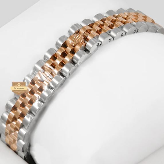 Latest Ladies Collection 31 Silver With Black Dial Automatic Watch (RO LEX)