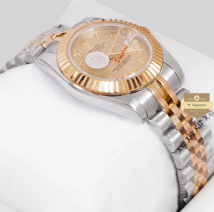 LATEST LADIES COLLECTION 31 TWO TONE YELLOW GOLD WITH DIAL AUTOMATIC WATCH (RO LEX)