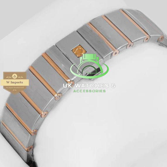 Latest Collection Two Tone Yellow Gold With Dial & Stone Figure Watch (OME GA)