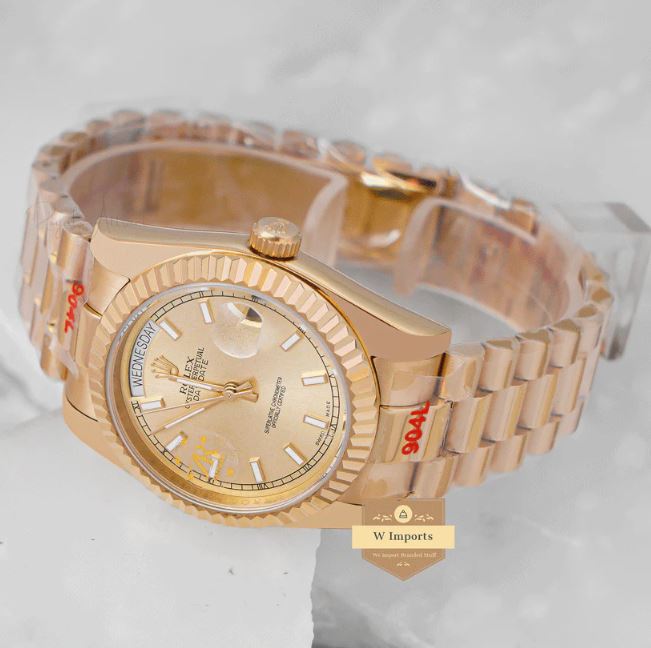 Latest Collection 36 All Yellow Gold With Dial Automatic Watch (RO LEX)