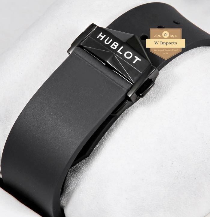 Latest Collection All Black With Black Rubber Strap Watch (HUB LOT)