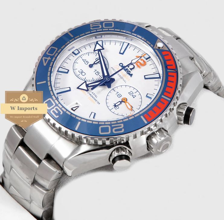 Latest Collection Chronograph Silver With White Dial Watch (OME GA)