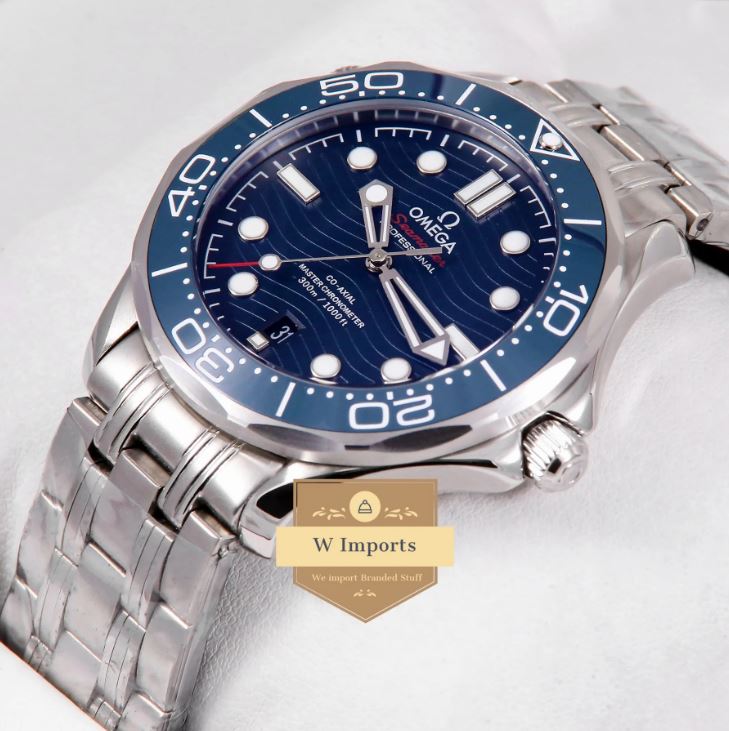 Latest Collection Master Grade Silver With Blue Dial Automatic Watch (OME GA)