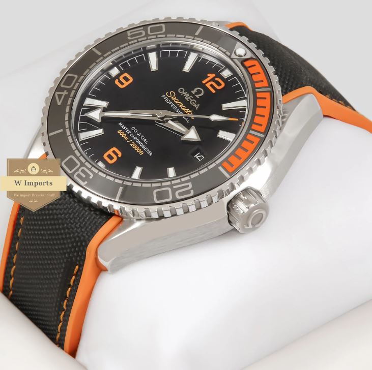 Latest Collection Silver Case With Black Dial & Parachute Plus PVC Strap WATCH (OME GA)