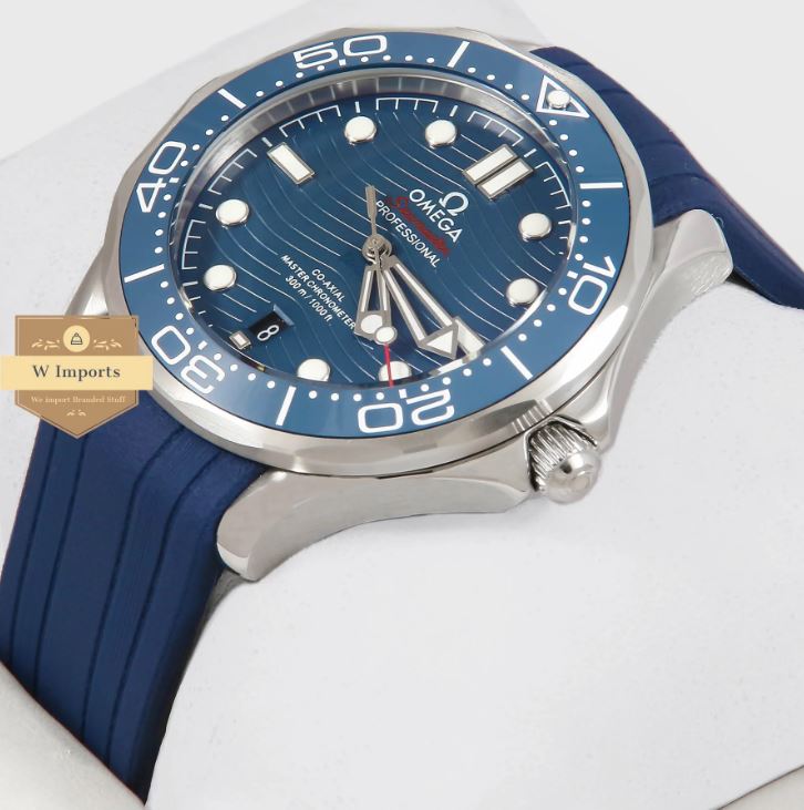 Latest Collection Silver Case With Blue Dial Automatic Watch (OME GA)