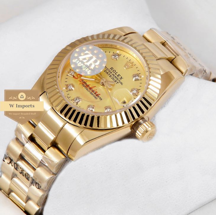 Latest Ladies Collection 31 All Yellow Gold With Dial Automatic Watch (RO LEX)