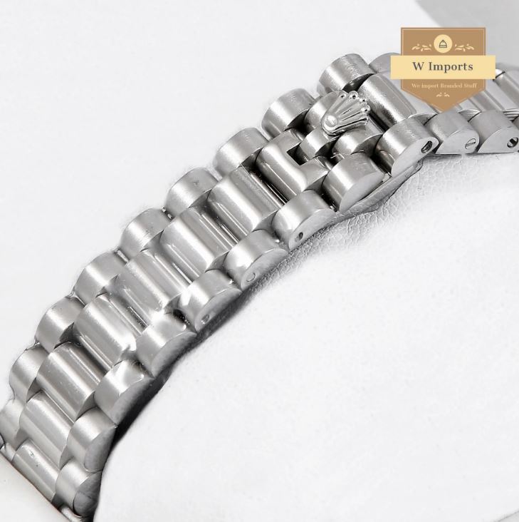 Latest Ladies Collection 31 Silver With Black Dial Stone Bezel Automatic Watch (RO LEX)