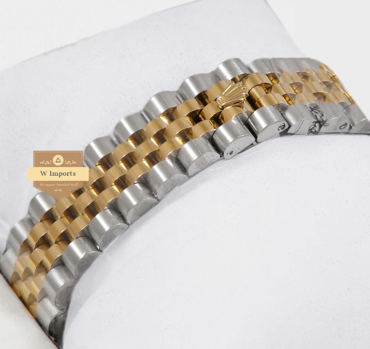 Latest Ladies Collection 31 Two Tone Yellow Gold With Dial Automatic Watch (RO LEX)