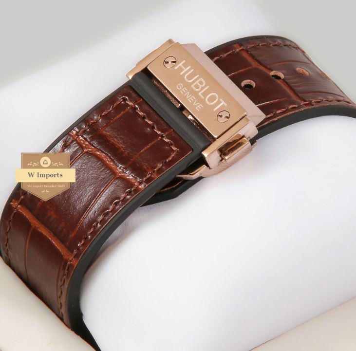 Latest Spirit of Collection Chronograph Rose Gold With Brown Leather Strap Watch (HUB LOT)