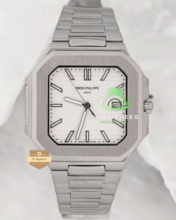 New Arrival Silver With White Dial Automatic Watch (PATEK PHILIPPE)