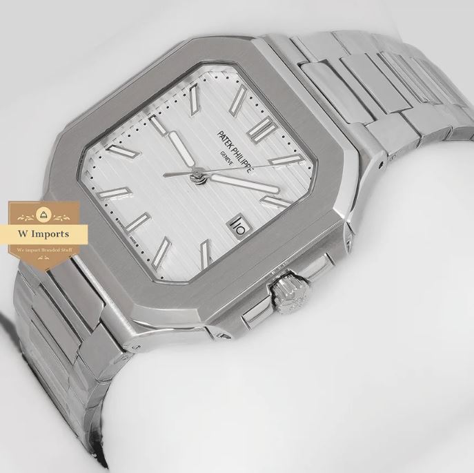 New Arrival Silver With White Dial Automatic Watch (PATEK PHILIPPE)