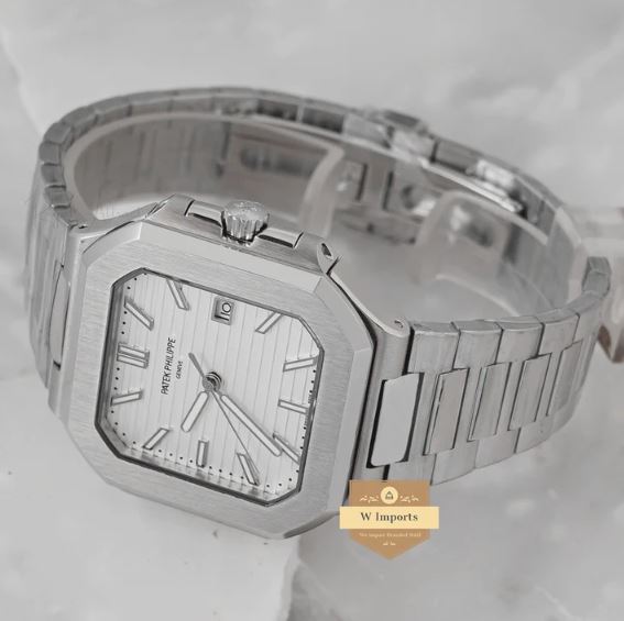 New Arrival Silver With White Dial Automatic Watch (PATEK PHILIPPE)
