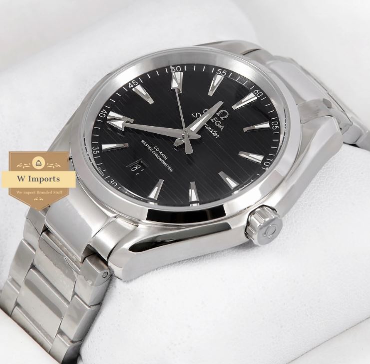New Collection Silver With Black Dial Automatic Watch For Men (OME GA)