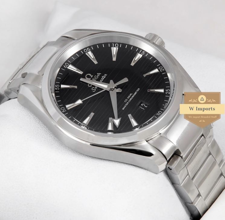 New Collection Silver With Black Dial Automatic Watch For Men (OME GA)